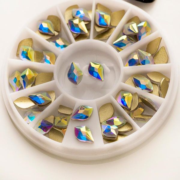 

super glitter flame shape crystal strass flat back non ix nail art rhinestone 3d glass nail art decorations rhinestone, Silver;gold