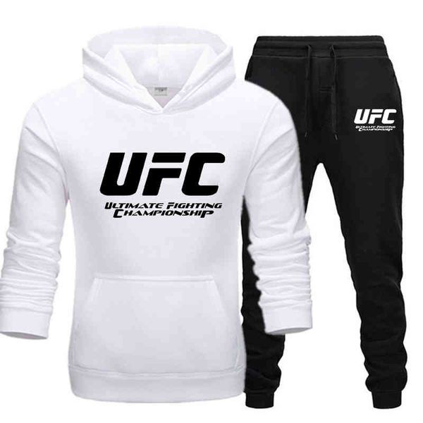 

new fashion brand sportswear casual hoodie men's two-piece thick red sweatshirt + pants sports suit, Gray