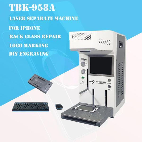 

tbk-958a 958b 958c lcd back glass laser separate machine for 7- 11pro max for diy engraving and logo marking machine