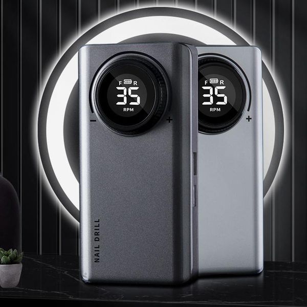 

nail drill & accessories professional 35000 rpm rechargeable for acrylic machine with 6 bits portable manicure pedicure