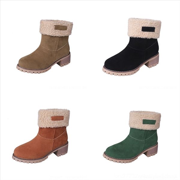 

g3j new arrival ladies cate boot women,ladies for red bottom boots man hike boot chainsheel women winter leather smooth shoes, Black