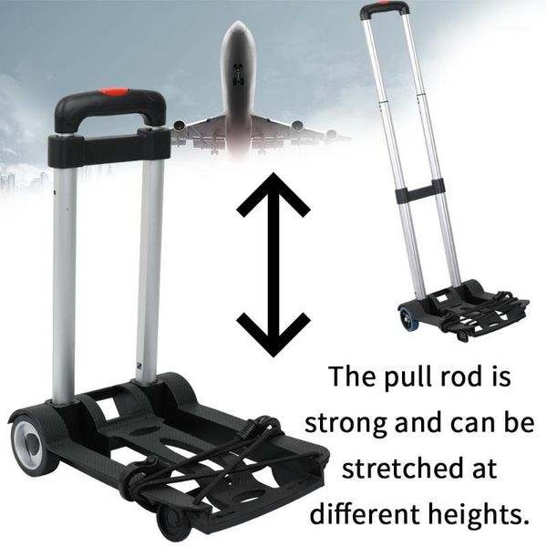 

portable foldable two-wheeled luggage shopping travel cart flatbed trailer trolley barrow hand tools1