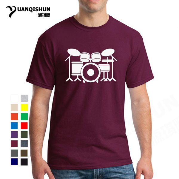 

sport new drummer drum kit adults t shirt men funny tshirt man clothing short sleeve camisetas t-shirt music rock roll fitness unisex