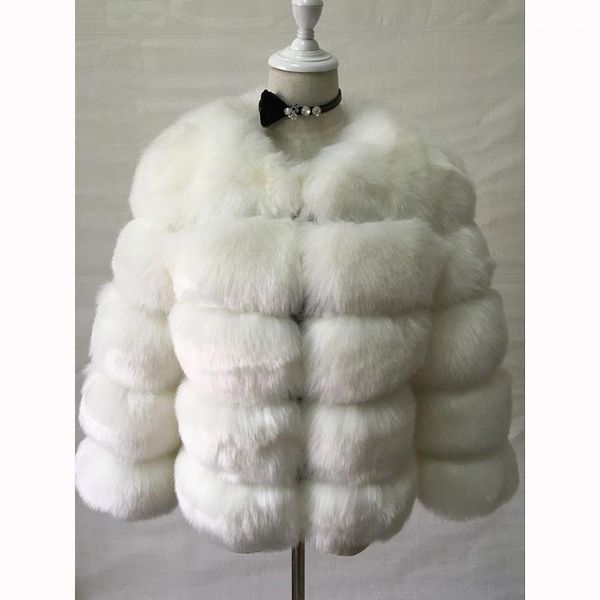 

fashion faux fur coat winter warm leather coat women 2020 natural fur jacket winter thick warm jacket new1, Black