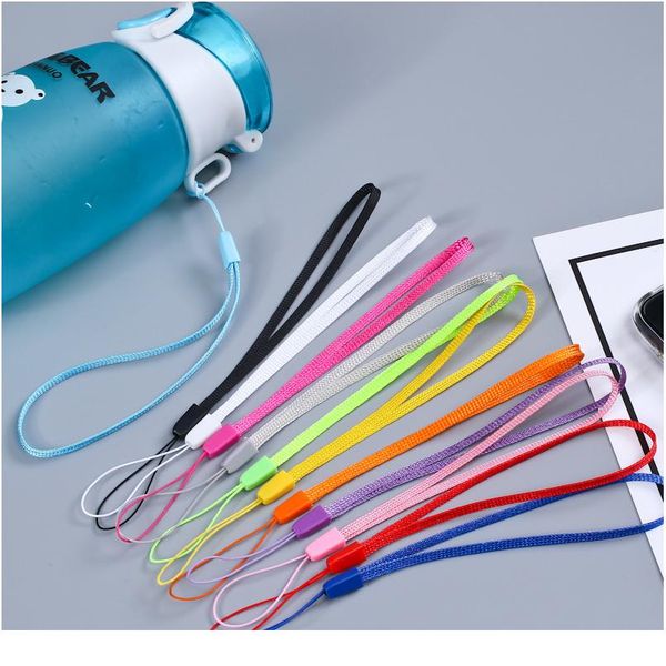 

shellnail 100pcs colorful mobile phone straps for usb flash drive keychains id card tag badge holder camera short wrist jlllns