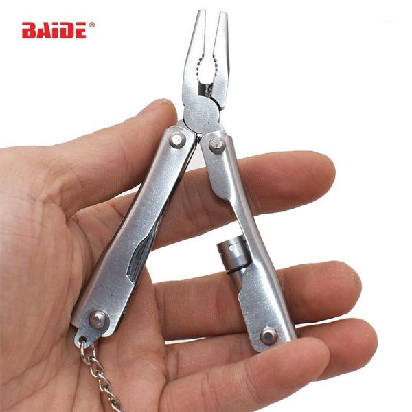 

pocket multitools plier outdoor mini portable folding muilti-functional plier clamp keychain hiking camping tool 100pcs/lot1