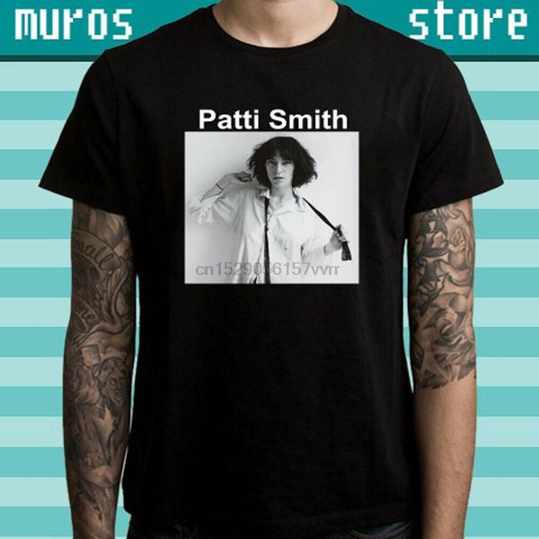 

patti smith punk rock music singer men black t-shirt sport hooded sweatshirt hoodie