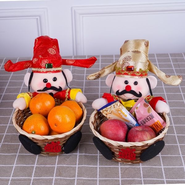 

qnbo4 festival year god of desk tribute fruit basket basket candy new prop candy spring candyarrangement props festive decorations front wea
