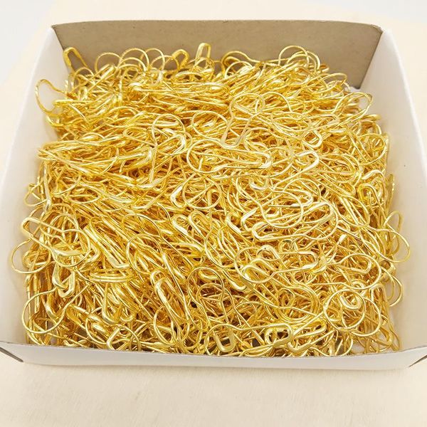 

1000 pcs a lot bulb shaped safety pins good for stitch markers jewelry making 10 colors pear pin, Silver