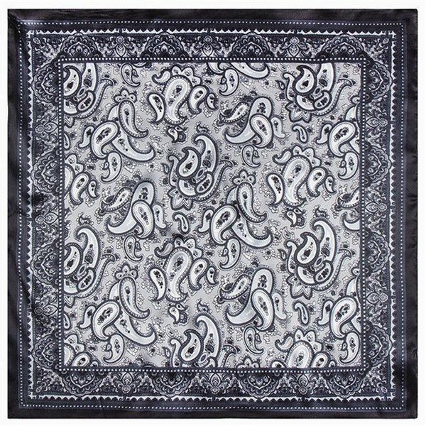 

scarves 60*60cm 2021 shawls for women european brand fashion bohemian style retro paisley scarf small square echarpe, Blue;gray