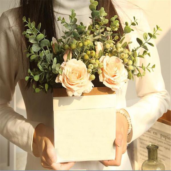 

diy party decoration vintage silk artificial flowers small rose wedding fake flowers festival supplies home decor bouquet