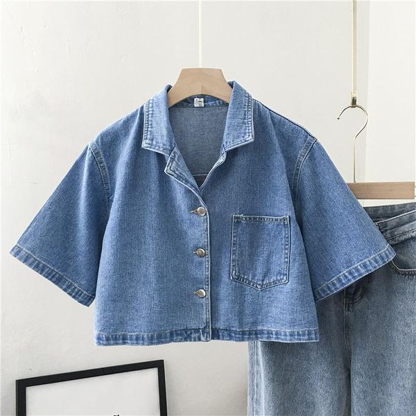 

jeans shirts women -collar short sleeve solid slim new vintage shirt female crop french chic1, White
