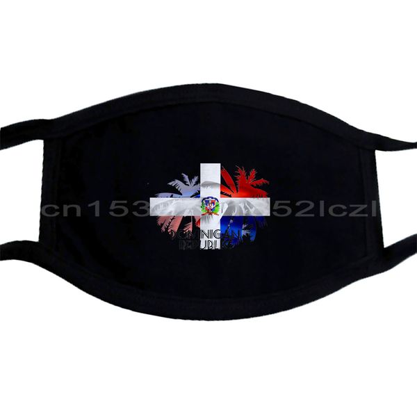 

доминиканская республика флаг - белый праздник маска дизайн мужских женские дети младенец вскользь креативные маски мужчин унисекс новой мод