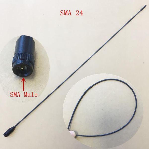 

walkie talkie high gain thin soft long uv dual band sma male antenna for yaesu vertex linton wouxun uv8d uv9d uv6d etc