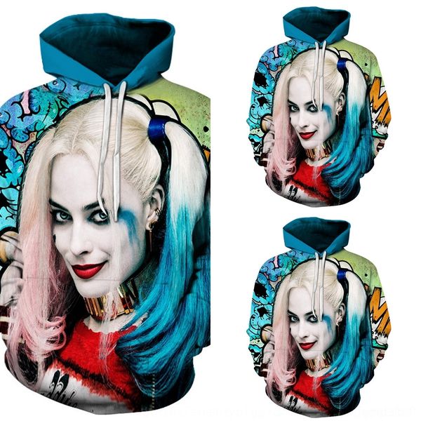 

rbdw5 pullov squaddeath squads3d digital printing hooded sweater and wo wy196 suicide squaddeath digital squads3d printing hooded pullover s, Black