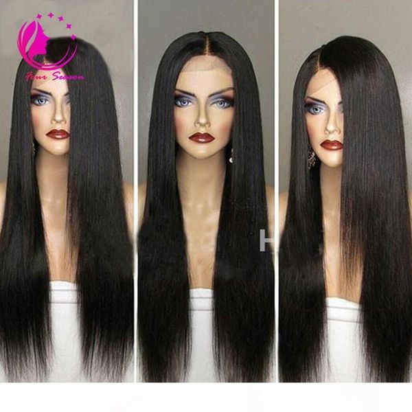 

lace front human hair wigs peruvian virgin hair front lace wigs straight full lace human hair wigs natural hairline for black women, Black;brown