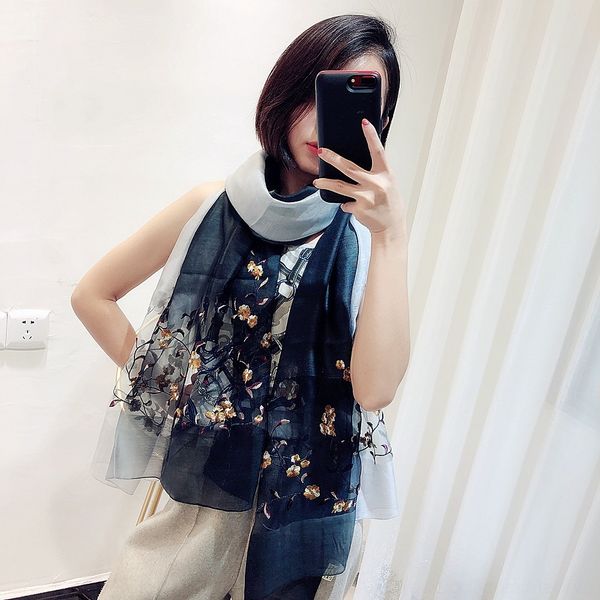 

tedk women hair woman korea narrow flower lucky clover bandana band decoration small head neck scarf bind package ribbon hand bag handle sca, Black;white