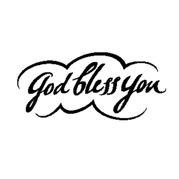 

15.6cm*7cm god bless you vinyl car stickers motorcycle decals black/silver graphical c15-1755