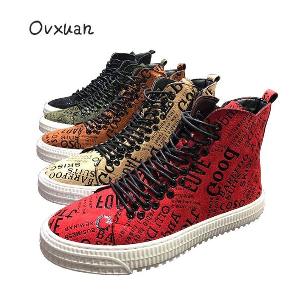 

totem leather rubber gear bottom men's casual platform high sneakers men loafers male designer motorcycle travel shoes for men, Black
