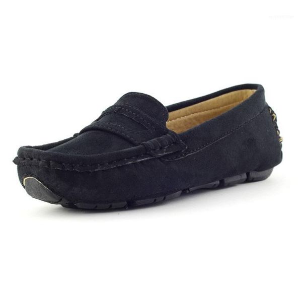 

flat shoes kids loafers for boys sneakers baby girls leather moccasins children slip-on soft breathable casual school shoes1, Black;grey