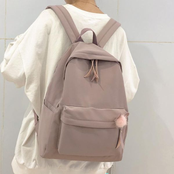 

female vintage cute backpack women school bag girl waterproof nylon kawaii backpack ladies luxury student bags book harajuku new