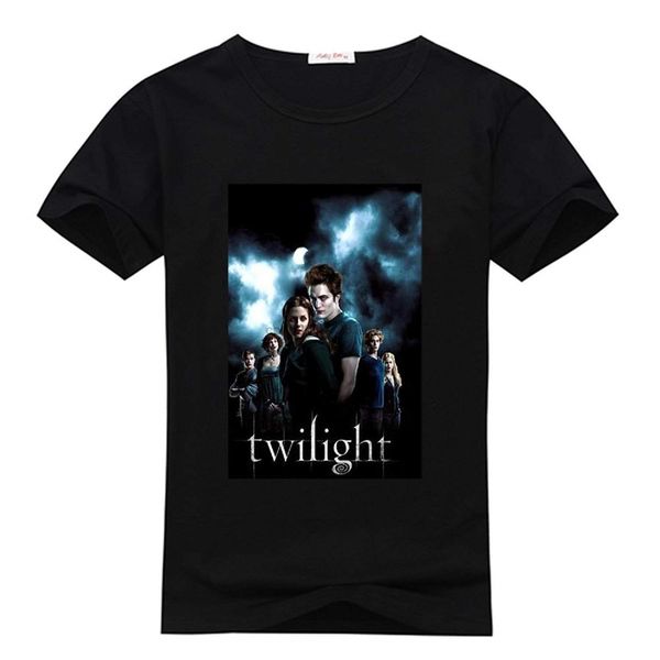 

men black the twilight saga custom short sleeve t shirt hipster tees summer mens t shirt fashion style sport hooded sweatshirt hoodie