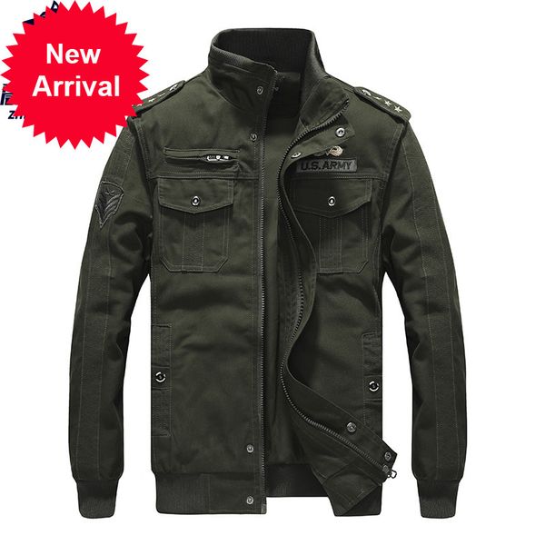 

2021 the new plus size m-6xl cotton men's jacket autumn soldier ma-1 style jackets slothing 0jz2, Black;brown