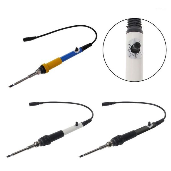 

t12 dc 12-24v 75w 220-400c mini electric soldering iron adjustable temperature+tip t12-k soldering tip electric iron1
