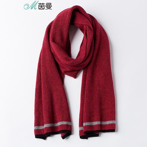 

inman spring autumn and winter female british style contrast color striped long section wild models dual-use shawl scarf, Blue;gray