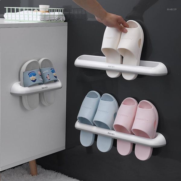 

bathroom accessories slippers rack wall hanging towel storage rack simple shelf 2020 new style1