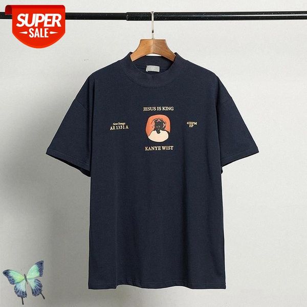 

summer kanye west jesus is king classic t shirt men women cotton fashion casua t-shirt jesus is king t-shirts #vj4x, White;black