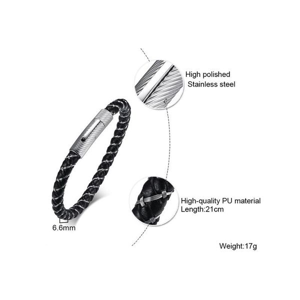

2019 новый список другие характеристики из нержавеющей стали кожа pu персонализированные ретро мужской браслет 2019 новый jllulm home003, Golden;silver