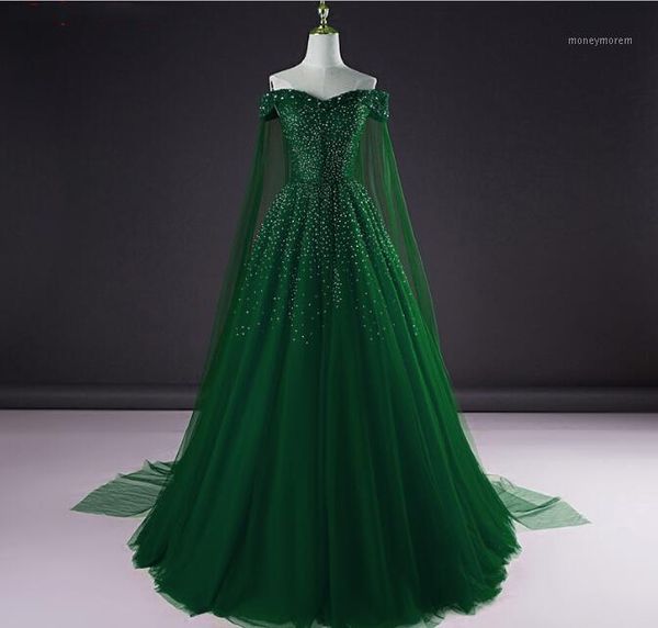 

green long evening dresses party beaded off shoulder beautiful women prom formal evening gowns dresses abendkleider1, White;black