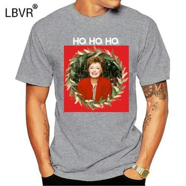 

men tshirt ho ho ho blanche devereaux christmas from the golden girls (white) t shirt t-shirt, White;black