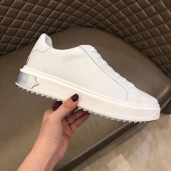 

luxury jewelry elegant classic black lace-up sneakers white stitching casual series men's and women's casual shoes size; 38-45