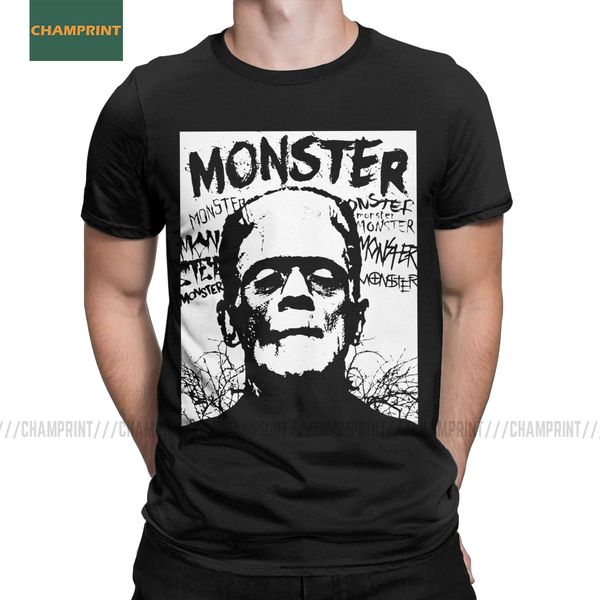

sport monster frankenstein t shirts men cotton cool t-shirts crew neck classic halloween karloff dracula horror tee shirt short sleeve