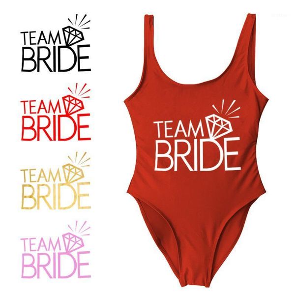 

bride letter print bodysuit one piece swimsuit swimwear women high cut beachwear monokini bathing suit wedding bikini1, White;black