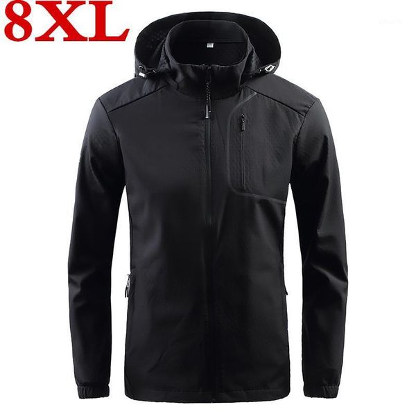 

big size 2020 new plus size 8xl 7xl spring and summer sweatshirt jacket men clothes slim fit high-quality casual mens jackets1, Black;brown