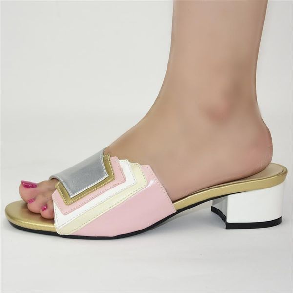 

latest design fashionable and colorful female slippers for ladies african style shoes summer shoes for ladies italian party shoe, Black