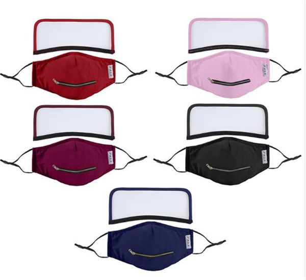 

mask mouth face mask drinking children with hole reusable washable button dustproof for outdoor cotton masks with straw dhd1094 sxfof