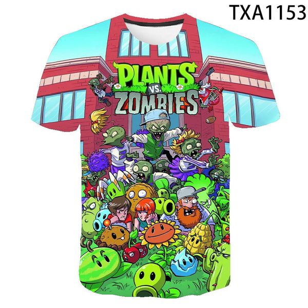

new plants vs zombies 3d boy girl printed cool 3d print shirts anime funny kawaii men clothing