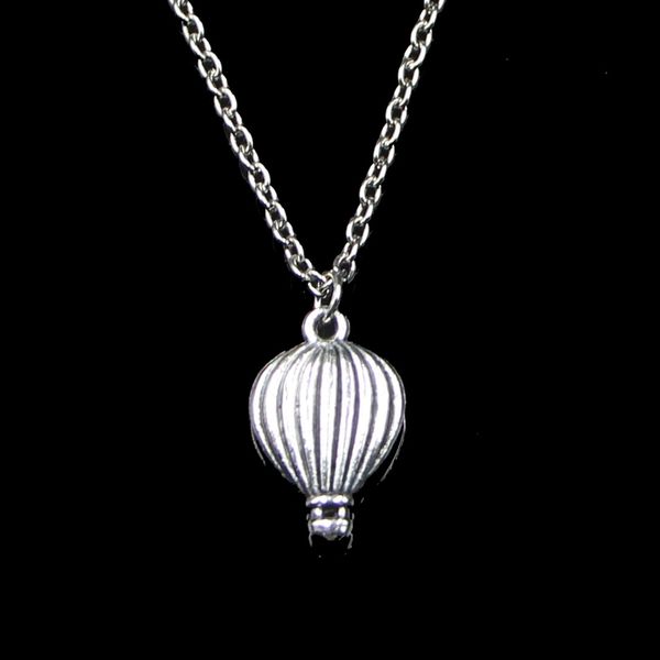 Moda 21 * 13mm de balão de ar quente pingente de colar de link cadeia para gargantilha feminina colar presente de festa de jóias criativas
