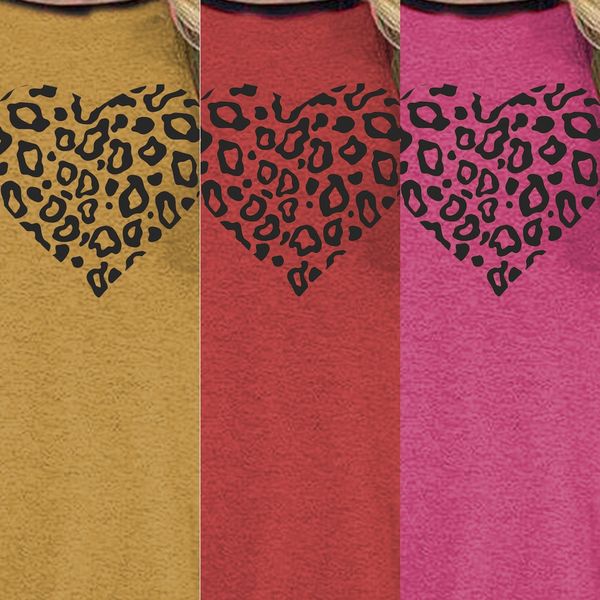 

осень 2020 новый леопард сшивание шею длинным рукавом любовь распечатаны для женщин осень 2020 новый леопард сшивание шею длинным рукавом lo, Black