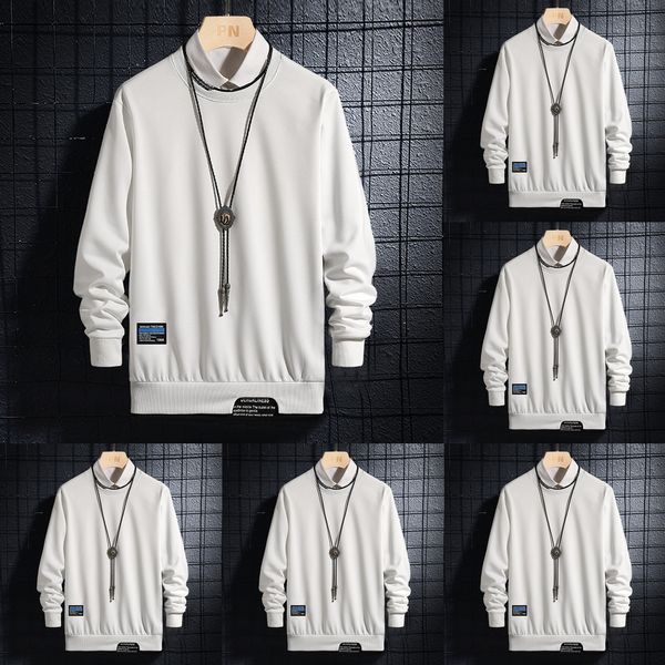 

men's sweaterunderpants sweatersweater 2020 new autumn holiday two men's sweater fashion version youth crew neck student bottom co, Black