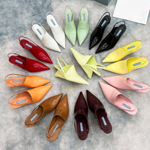 

famous designer ladies sandals leather high heels banquet wedding leather rubber, Black