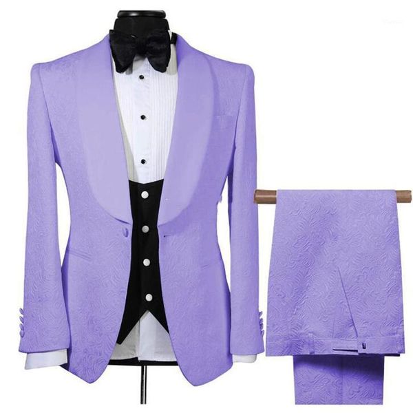 

new jacquard men suits 3 pieces groomsman man tuxedos slim fit shawl lapel wedding suit blazer formal business suits1, White;black