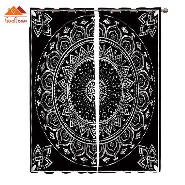 

classic mandala window curtains living room outdoor fabric drapes curtain home decor