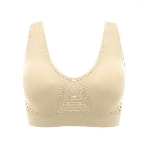 

gym clothing 2021 sports bras air permeable cooling summer sport yoga wireless bra sujetadores deportivos sell #j2p1, White;black