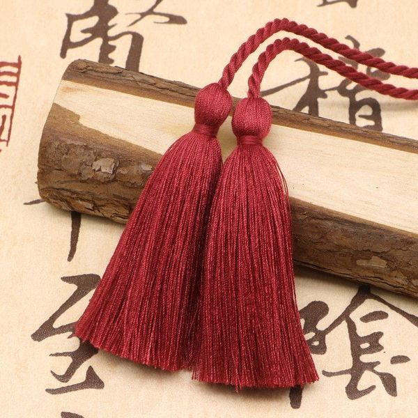 

5pcs multicolor polyester cotton two head rope tape tassels home textile curtain clothing pendant craft tassels diy decoration h qyluwp