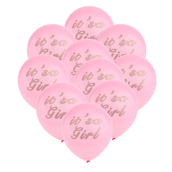 

10 шт sweet it \ 'ы одна девушка розовый латекс жемчужные шары пол reveal baby shower крестины party главная комната украшения 10 \»